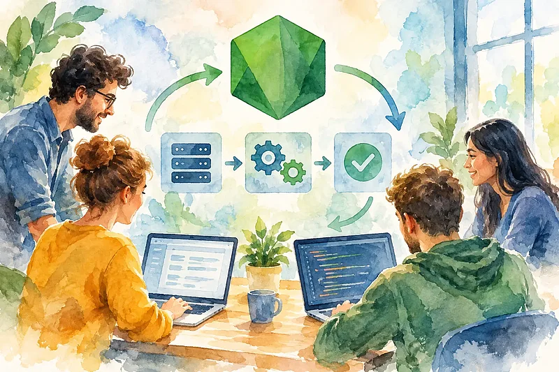 Node.js Automatisierung Praxisbeispiel für Teams