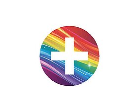 Logo, Symbol, Regenbogenfarben, Pluszeichen, Vielfalt, Inklusion