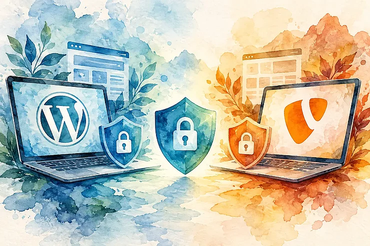 WordPress oder TYPO3 Sicherheit im Vergleich